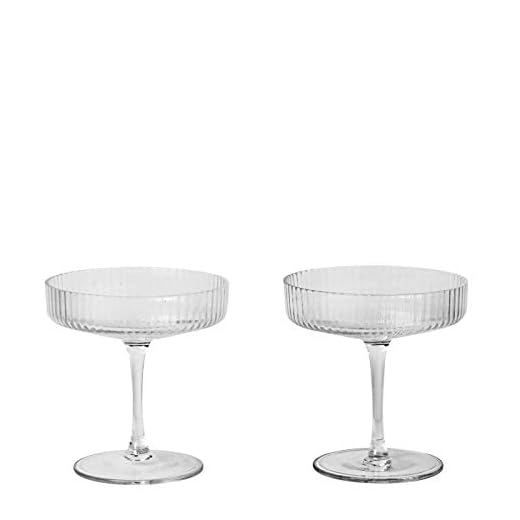 Ferm Living 5444 Ripple Champagne flöjter glas