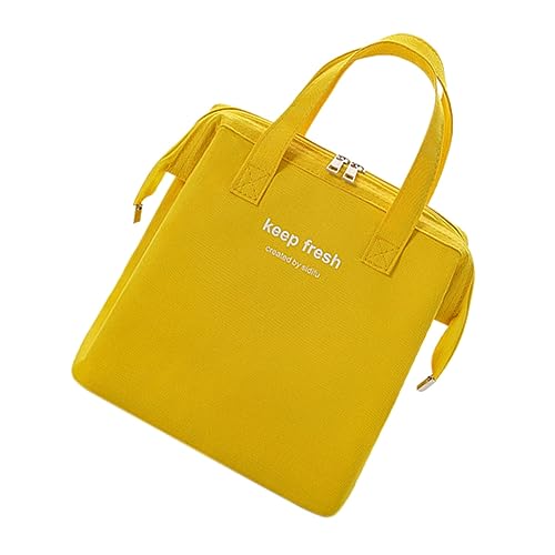 TOPPERFUN Bolsa Bento Grande Aislante Bolsa para Almuerzo Térmica Material Resistente Asa Portátil para Escuela y Oficina para Picnic