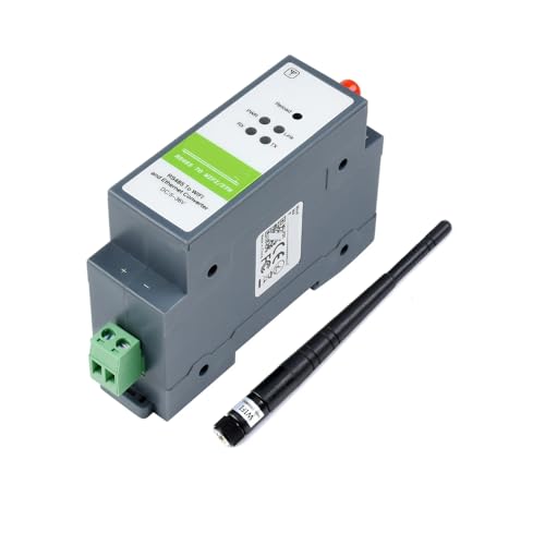 Fasizi Módulo Convertidor Ethernet RS485 a WiFi, Servidor Serial De Montaje En Riel, Dispositivo De Comunicación De Adquisición De Datos IoT, TCP, UDP, DHCP, DNS, HTTP