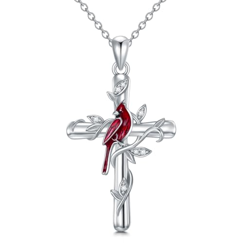 Lab Grown Diamond Cardinal Necklace for Women in 925 Sterling Silver