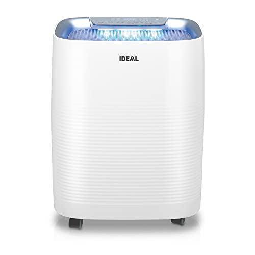 IDEAL AP35H - Combiné 2en1 pour purifier et humidifier l'air ambiant dans des pièces de 45m² | Filtres HEPA et antiodeurs contre les particules fines, pollens, allergènes, bactéries - Pour la maison