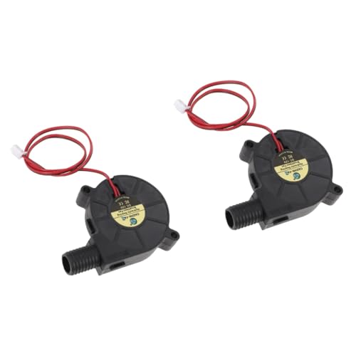NUOBESTY 2 Piezas ventilador portátil admirador industrial operado turbina enfriamiento pequeño turbo para cobre Negro