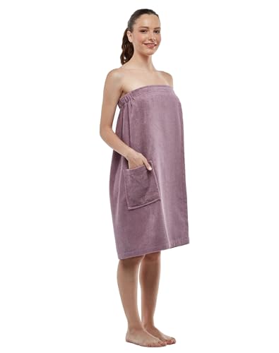 Womens Terry Cotton Bath Robe Wrap, Women's Spa Shower Towel Bathrobe2