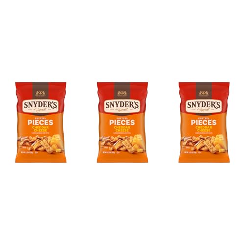 Image of Snyder's of Hanover Cheddar Cheese Flavored Pretzel Pieces, 11.25 Oz Bag (Pack of 3)