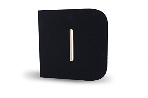 Pizarra natural 29 cm La Lluna 0207000-D textura de piedra negra