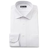 [アイシャツ] i-shirt 完全ノーアイロン ストレッチ 超速乾 スリムフィット 長袖 アイシャツ ワイシャツ メンズ ノンアイロン 008 ホワイト セミワイド 無地 ハイゲージモデル M15118014601 L84(首回り41cm裄丈84cm)