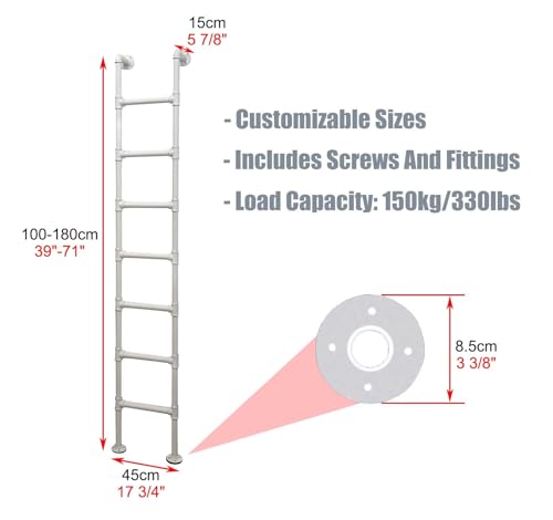 Escalera universal para escape de desván y accesos a altillos de exterior 7