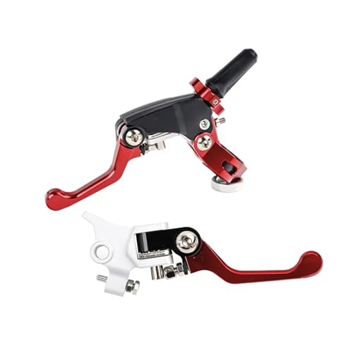 �I�[�g�o�C�̃u���[�L�N���b�`���o�[ �I�[�g�o�C�p2�{�w�N���b�` �ȗ͉� �܂肽���ݎ��u���[�L�N���b�`���o�[ �p��HONDA CRF YZF BOSUER M2 M4 M5 M6 KAYO K6 T6�p(Red,A)