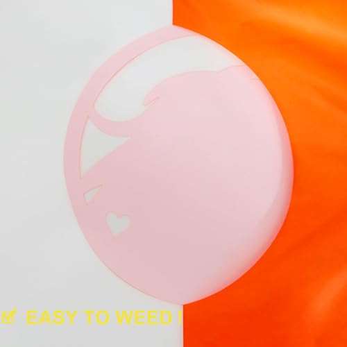 Image of FUNKAKA Fluorescent Orange HTV Heat Transfer Vinyl Rolls, 12 inch x 10ft Neon Orange Iron on Vinyl for All Cutter Machines PU Stretchy HTV Vinyl for T-Shirt Easy to Cut & Weed for Heat Transfer Design