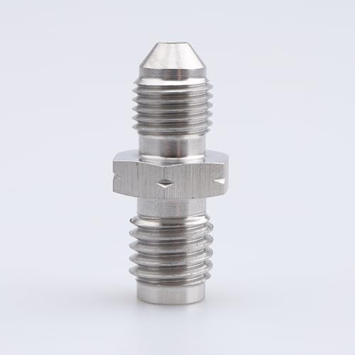 Image of AC PERFORMANCE 3AN Male to M10x1.25 Inverted Flare Brake Fitting SS | Brake master cylinder adapter, stainless steel