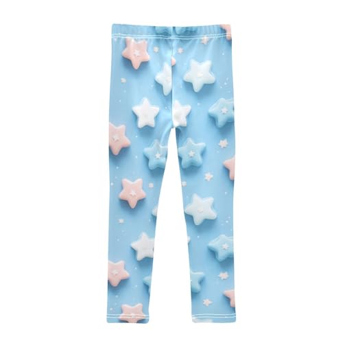 KLL Blue Stars Toddler Girls Athletic Leggings Soft High Waisted Leg Yoga Pants Sports2