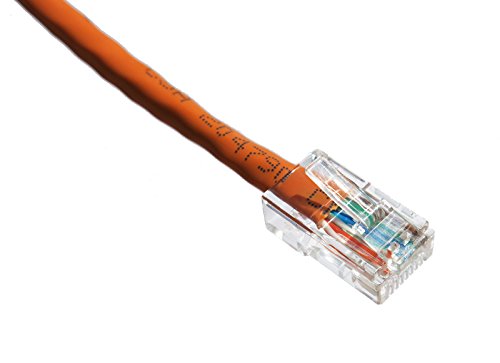 Cable de red Cat6 UTP Axiom de 1,2 metros en color naranja para conexiones LAN