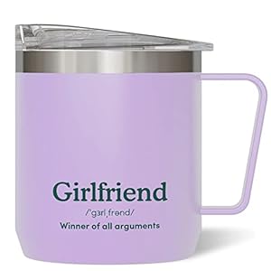 Girlfriend Mug – Winner of all Arguements (300ml/10.1oz) Valentines Day Gifts for Her | Stainless Steel Tea/Coffee Mug…