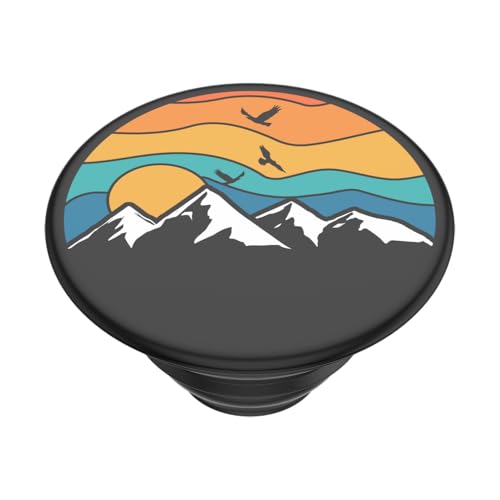 Image of PopSockets Adhesive Phone Grip, Holder- Mountain High | Secure Comfortable Hold, Anti-Drop, Kickstand, Nature, Leaf, Electronic Accessories, For iPad /Kindle /iPhone /Android