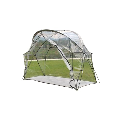 Pakabi キャンプテント、約2kg、1人または2人用、釣り、サイクリング、キャンプ用ベッド(キャンプ用ベッドは含まれません)、(200*80*145cm) (透明PVCテント(ベッドは付属しません))