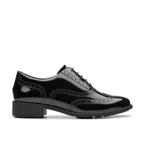 Zapatos Mary Jane de mujer Clarks negros en piel auténtica y estilo plano
