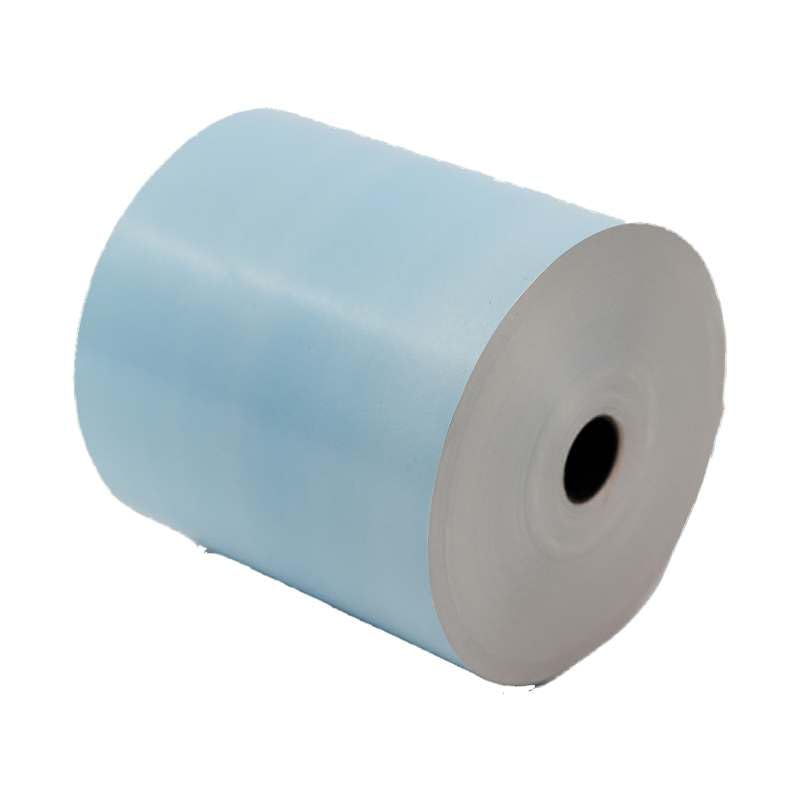 6" Blue PolyCoated Waterbourne Masking Paper 600' - 1/Roll