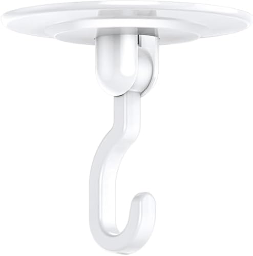 Ganchos adhesivos de techo y gancho de pared, paquete de 12 sin perforar para colgar plantas pequeñas, toalla, bolsa, bata, ropa, baño, dormitorio,