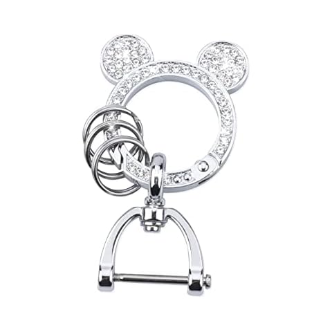 Crystal Rhinestone Keychain for Women, Cute Keychains Accessories for Girls, Bling Universal Key Chain Ring Clips for Car Keys,Key Holder for Keychain Micke Cover