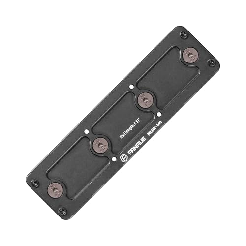 FANAUE Arca Rail Quick Release Plate, Aluminum ArcaTripod Mount Adapter Compatible with Swiss/RRS Dovetail Tripod Ball Head