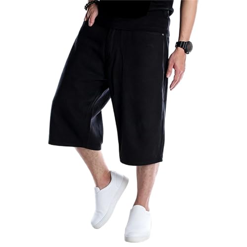 Short baggy en jean homme coupe ample skate et streetwear décontracté