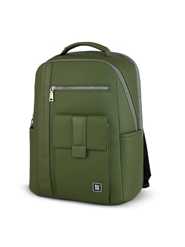 Image of EUME Nexa Backpack Bag For Man | 2 Large Compartment office Laptop Backpack | Fits Up to 15.6 inch Laptop | Vegan Leather | Travel Bag | Laptop Backpack For Men and Women
