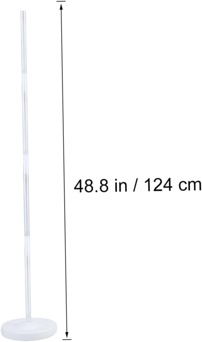 4pcs Balloon Column Stand with Straws Water-fillable Base Easy Assembly for Weddings and Party Decorations