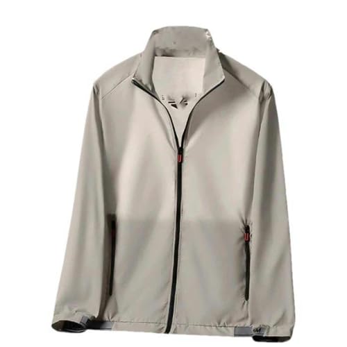 Veste d'été pour homme avec fermeture éclair légère veste décontractée