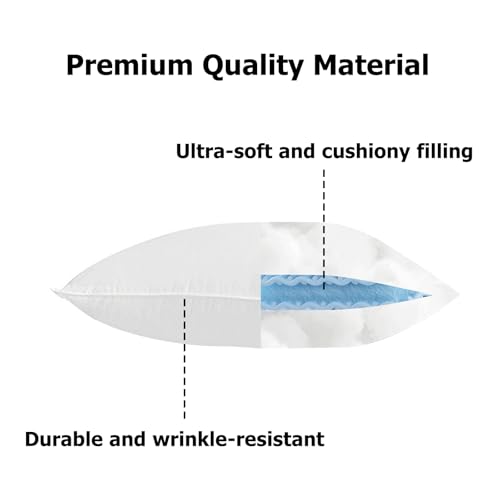 Image of PRIMLECT Nap Mat Pillow Insert Replacement, Soft and Fluffy, Fits Toddler Sleeping Bags, 21 x 10 Inches, for Boys and Girls in Daycare, Preschool, Kindergarten