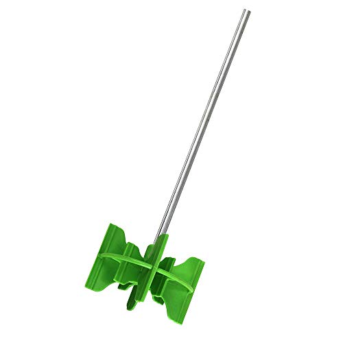 Warner Manufacturing 10" 1-Gallon Plastic Paint Mixer, 9-1/2" Round Metal Shaft, Fits 3/8" Drill, 10330