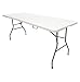 The Homeweeks Mesa Plegable Solid 180cm | portátil | Normativa Uso público Interior/Exterior EN 581-1/3 | Tablero Resina HDPE 3,5cm | Capacidad 6/8 Personas y Carga 150 kg | Multiuso