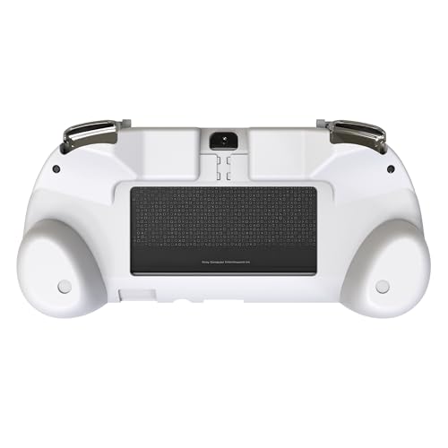 Image of Hand Grip Handle for psv1000 ps vita 1000, Protective Case, L2r2 is Used to Click on The Back of The PSV.Gift of Raised Button Stickers, Tempered Film, Joystick Cap. (Frosted White)