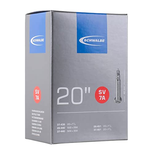 SCHWALBE Bicycle Tube with 40mm Presta Valve, 20 x 1.125-1.375 inch