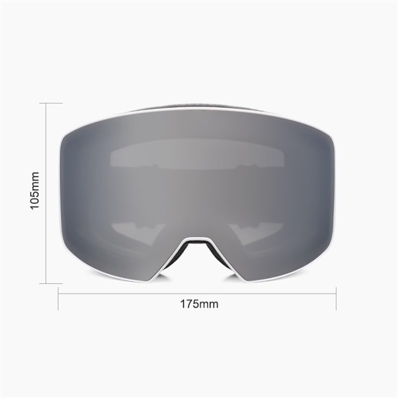 Lunettes de ski coupe-vent pour homme et femme, double pont, anti-buée, anti-reflets, protection UV