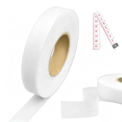 Zeeorymn Thermocollant 64 mètres-Ruban Adhésif Thermofusible Ourlet Sans Couture pour Pantalon, Rideaux et Tissus-Facile à Utiliser-Bande de Fixation Thermocollante (20 Millimètres X 64 Mètres(Blanc))