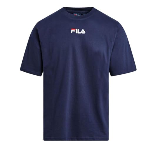 FILA - Camiseta para hombre, color azul marino, azul marino, L