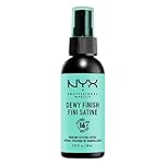 NYX Professional Makeup Dewy Finish Setting Spray, Long Lasting 16h Wear, Nourishes Dry Skin, Leaves Skin Radiant and Moisturized, Sheer and Smooth, Vegan Formula, 60mL