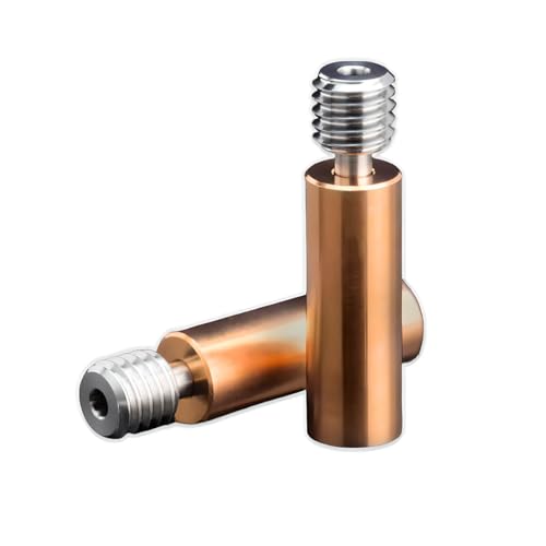 Ender 3 CR-10 Bi-Metal Heatbreak,Ender 3 V2 All Metal BiMetal Heatbreak for 3D Printer Hotend Ender 3/V2/Pro/Ender 5/Plus/CR10/S4/S5/CR10/V2/V3/Neptune 3 Pro/Plus/Max/Neptune 4/4 Pro.(2PCS)