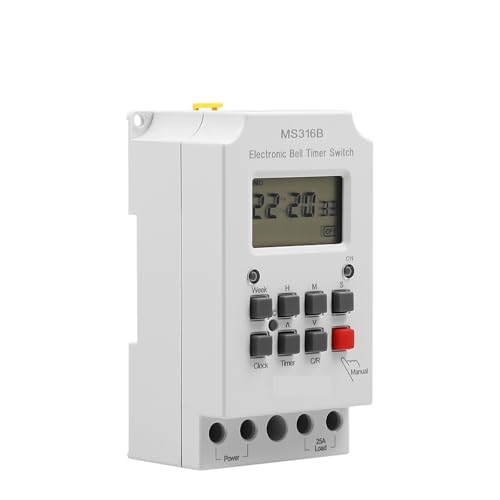 Contrôleur de temps MS316B 220V 25A avec 68 programmes ON OFF - 3