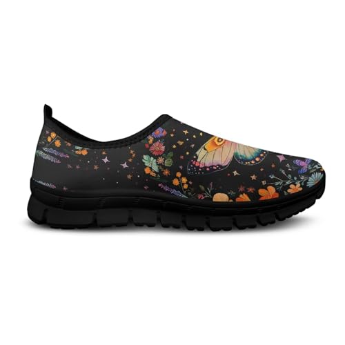 Image of Womens Slip On Walking Shoes Non Slip Loafer Breathable Holiday Travel Shoe Lightweight Casual Low Top Sneakers SizeUS 5.5-11.5