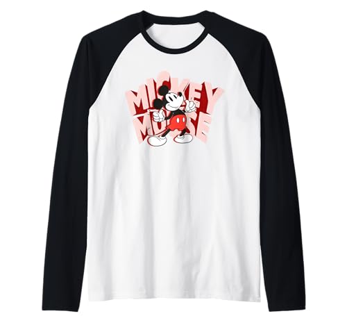 T-shirt Mickey Mouse raglan de baseball Disney pour look rétro