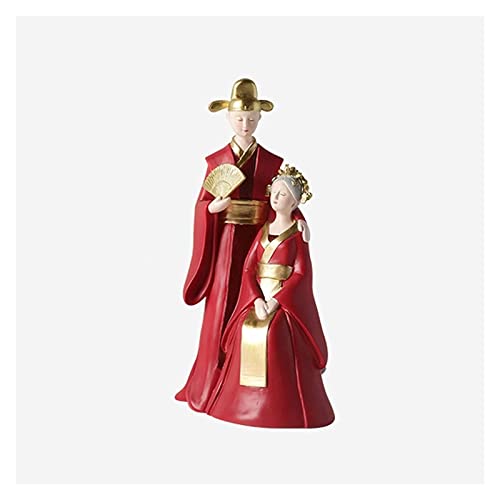 Esculturas de Arte Decoraciones de Mesa Resina Hecha a Mano Amantes tallados Pareja Estatua Escultura para Regalo de San Valentín Boda Hogar Decoración de Boda Adorno de Escritorio Fiesta