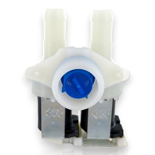 DL- pro Magnetventil für Whirlpool Bauknecht 481227128558 Ventil Wasserventil Einlaufventil 2-fach 90° 14,0mm für Waschmaschine