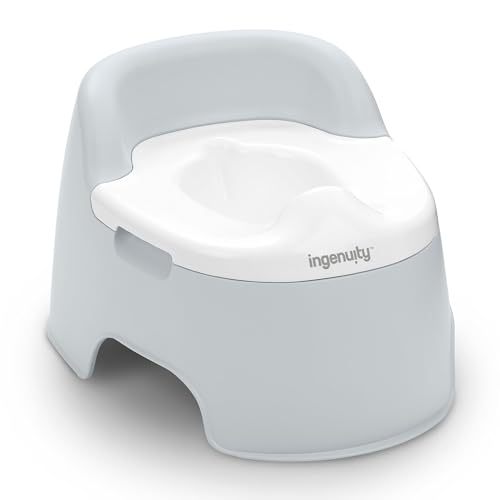 Ingenuity Orinal Full Comfort para Niños Pequeños - Bacinica con Respaldo Alto y Asas, Recipiente Extraíble, 18+ Meses