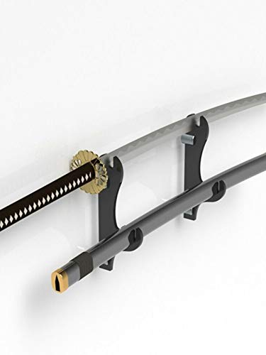 Tinello Suporte de espada ajustável de parede de acrílico Samurai suporte de espada para Katanas Wak