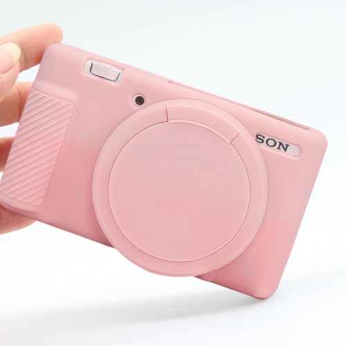 Funda para cámara Sony ZV-1 en silicona suave rosa humo miniatura 6
