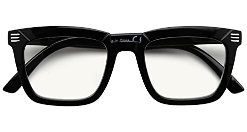 Reducblu 4 Pack Square Progressive Blue Light Blocking Reading Glasses For Women - Stylish Multifocus Readers +1.00 #TOP3