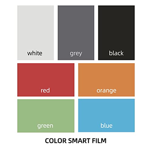 Smart Film PDLC Switchable Smart Film Adhesive Smart Glass Film for Meeting Room Office Home etc. A4 Size (Grey)