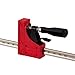 JET 70412 12 Inch 1000 Pound 90 Degree Parallel Clamp with Slide Glide Trigger for Precise Adjustments and Ergonomic Handle, Red