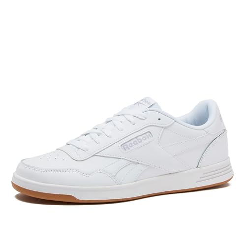 Reebok Court Advance Sneakers for Men - Casual Tennis Mens Shoes Size 6 to 15, White or Black, Footwear White/Cold Grey2/Reebok Gum, 4.5